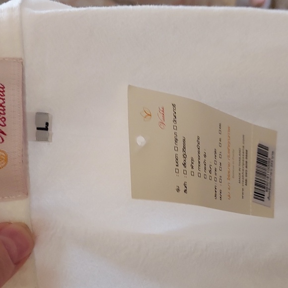 NWT Traditional Men's Asian Style White Shirt Unisex Size S/M USA Size Asian L - Picture 7 of 10